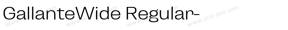 GallanteWide Regular字体转换